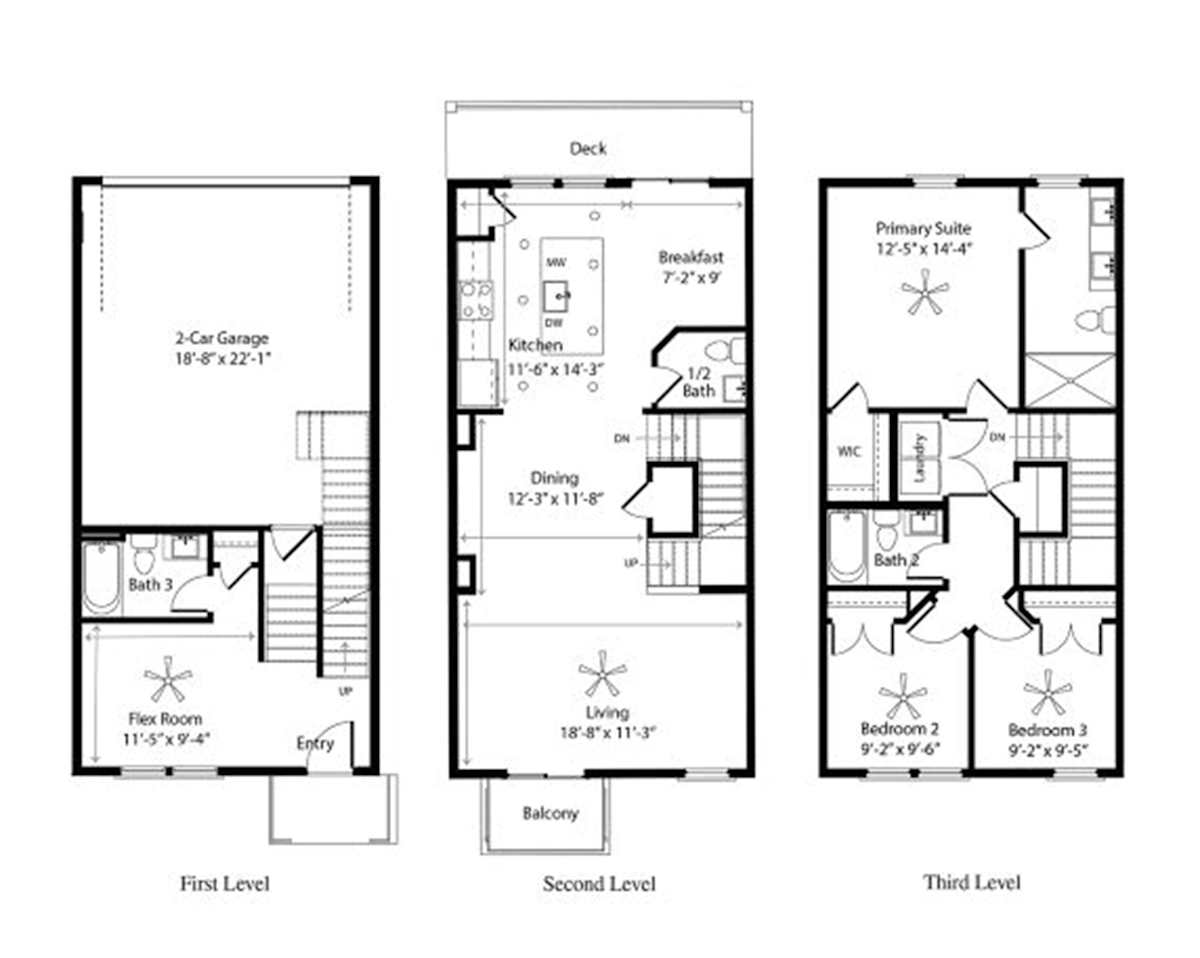 Burkitt Ridge Townhomes Westbrook 20 Townhome floor plan - Cane Ridge, TN