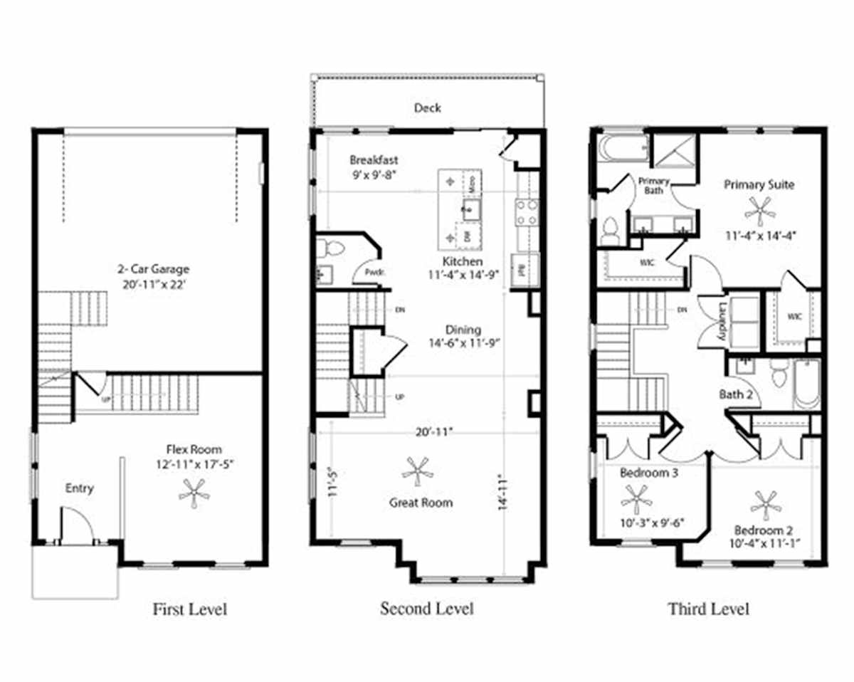 Burkitt Ridge Townhomes Westbrook Alt Townhome floor plan - Cane Ridge, TN