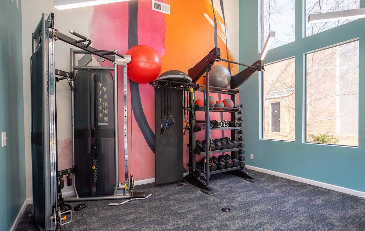 Wildwood Apartments fitness center interior - Charlotte, NC