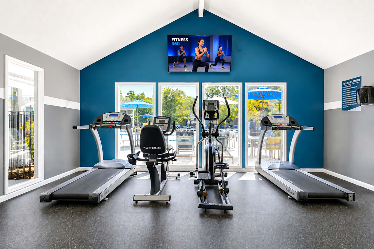 Willow Trail Apartments fitness center with cardio equipment - Norcross, GA