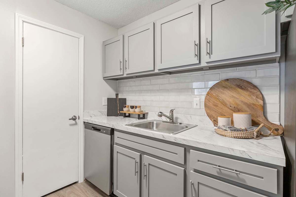 Willow Trail Apartments kitchen sink and cabinets - Norcross, GA