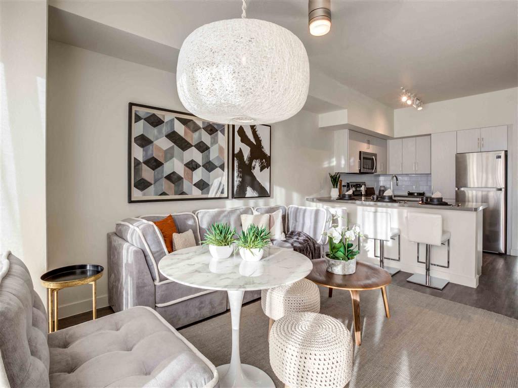 Furnished dining area shown at Circa Central Avenue.
