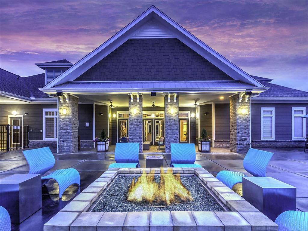 Ashton Reserve at NorthLake fire pit lounge area - Charlotte, NC