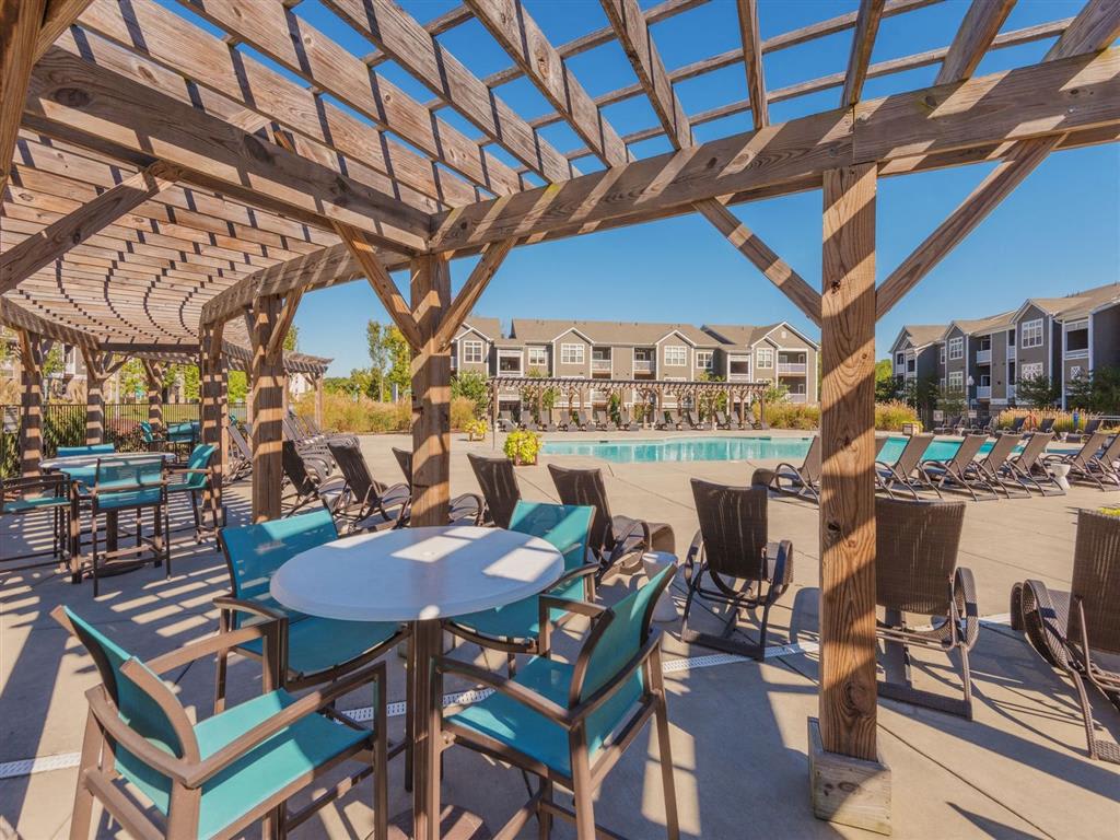 Ashton Reserve at NorthLake pool cabana area - Charlotte, NC