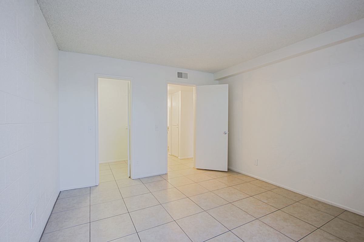 Unfurnished apartment interior at Paloma Village.