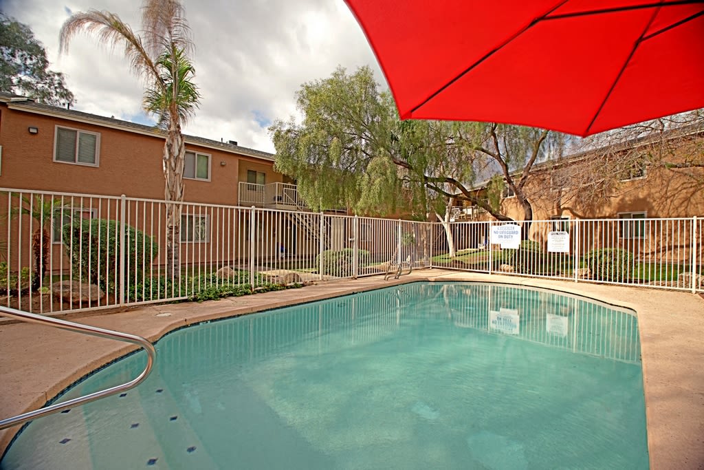 Pool and poolside area at Vista Village.