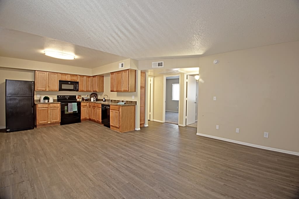 Unfurnished apartment interior — representative home at Vista Village.