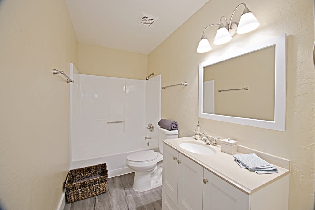 Apartment bathroom — representative home at Park Greenvale.
