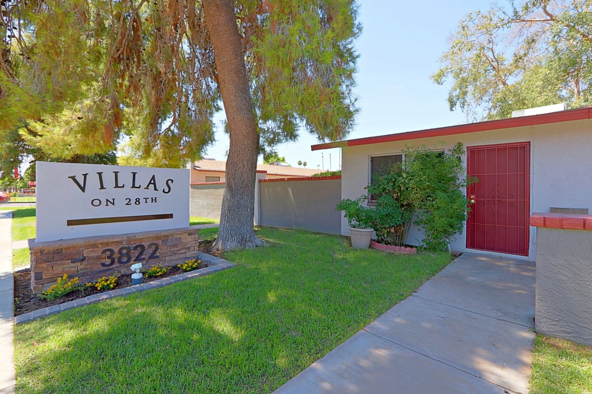 Building exterior at Villas on 28th.