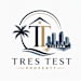 A logo for TRES Test Property features a palm tree, a house, and a city skyline.