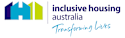 A logo for Inclusive Housing Australia that includes a house graphic and the words "Transforming Lives".