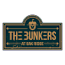 A logo for The 3unkers at a bank ridge.