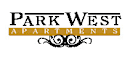 The image is a logo for Park West Apartments.