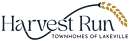 A logo for the Harvest Run event by the Townhomes of Lakeville.