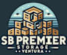A logo for SB Premier Storage - Ventura featuring a stylized building.