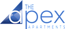 The logo for apartment complex The Apex.