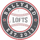 A stamp with a baseball in the middle and the word "Ballyard" written on it.