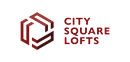A logo with the text "CITY SQUARE LOFTS" next to it.