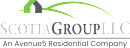 The image is a logo of a company named Scotia Group LLC, which is a residential company.