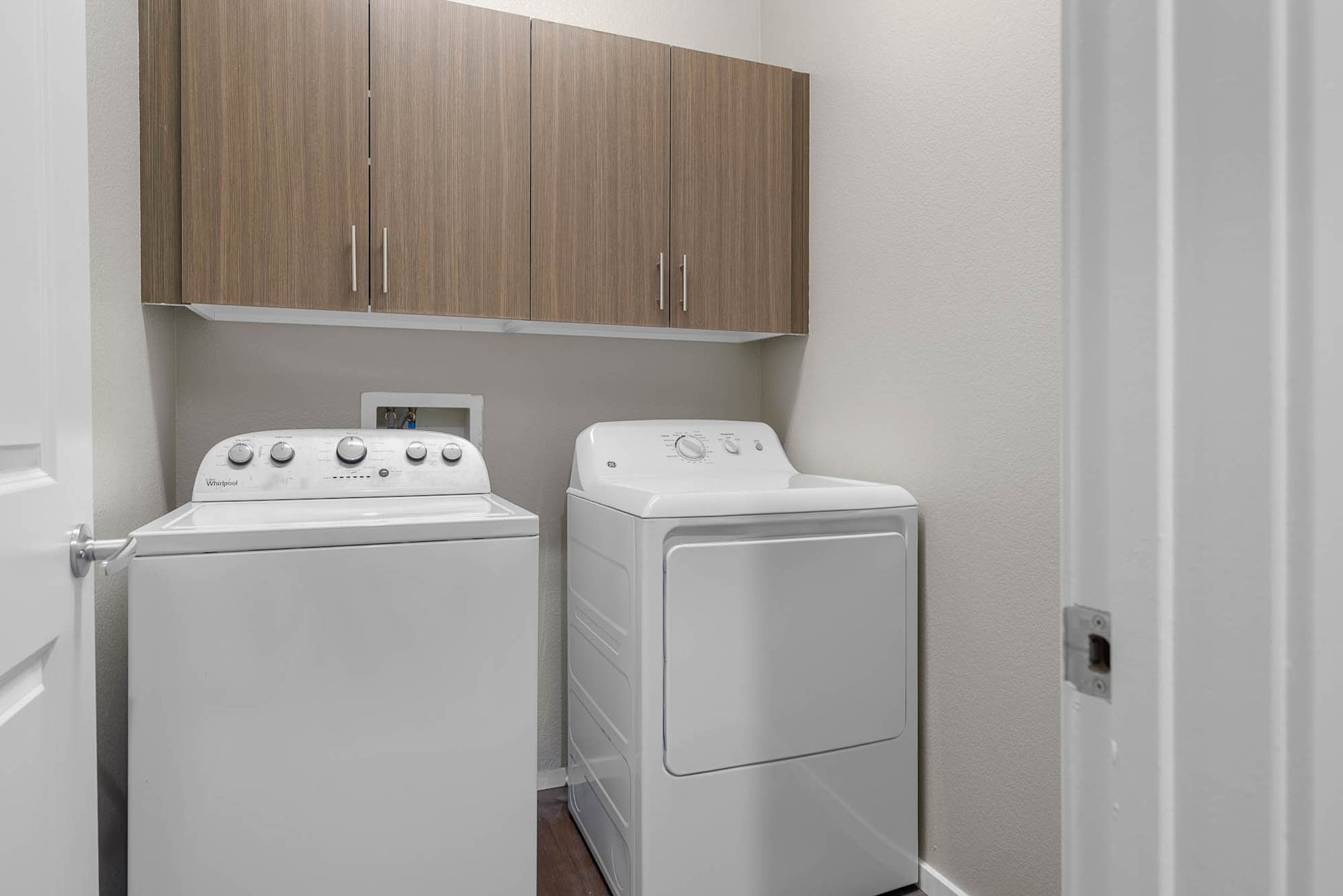 In-home laundry area — representative home at Cobalt on 32nd Street.