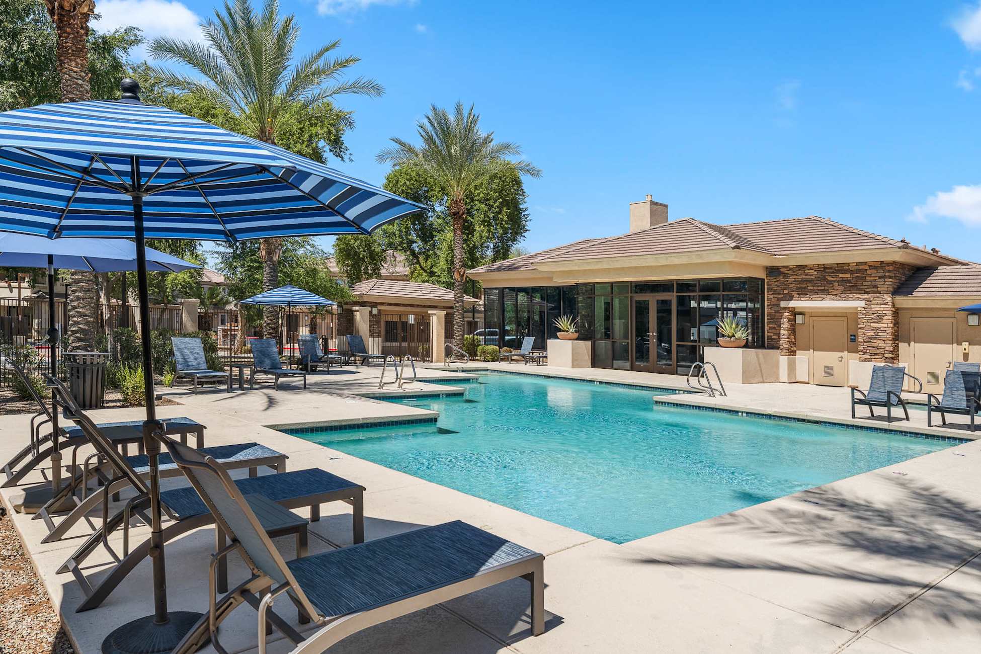Pool and poolside area at Cobalt on 32nd Street.