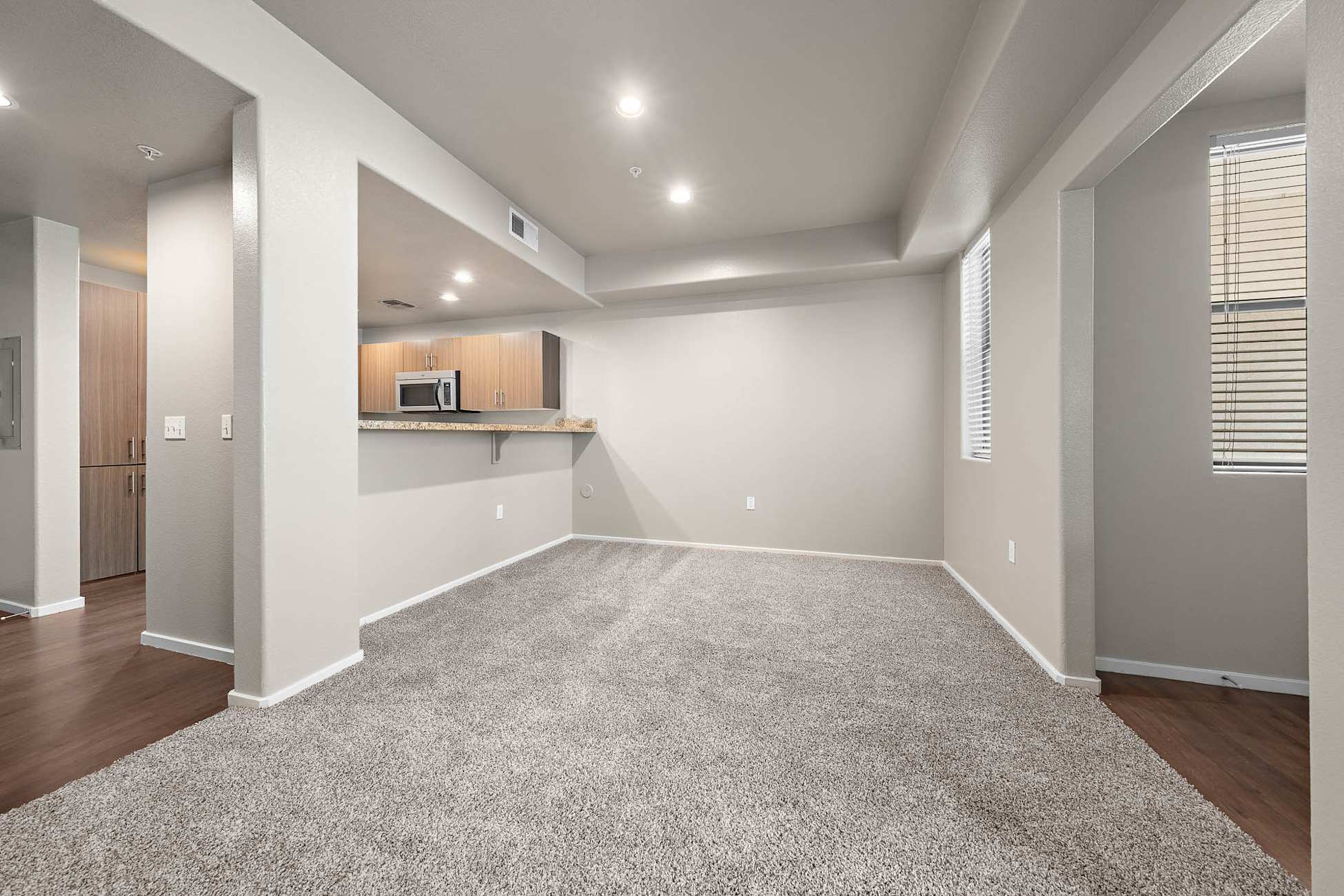 Unfurnished apartment interior — representative home at Cobalt on 32nd Street.