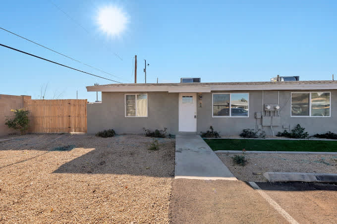 Building exterior at Desert Green.