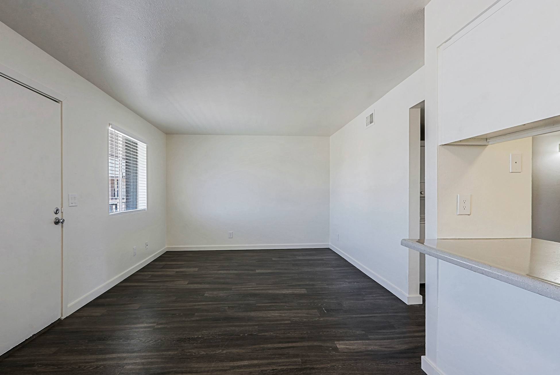 Unfurnished apartment interior — representative home at Paradise Arbor.