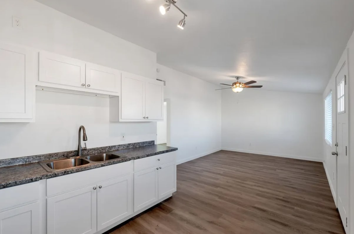 Apartment kitchen — representative home at Desert Green.