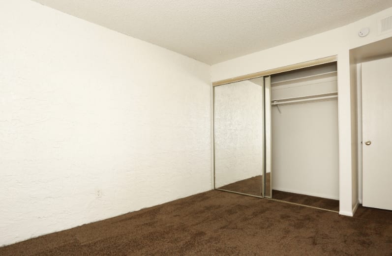 Unfurnished bedroom — representative home at The Summit Apartments.