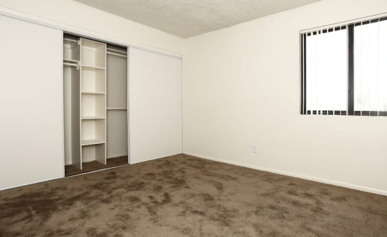 Unfurnished bedroom — representative home at The Summit Apartments.
