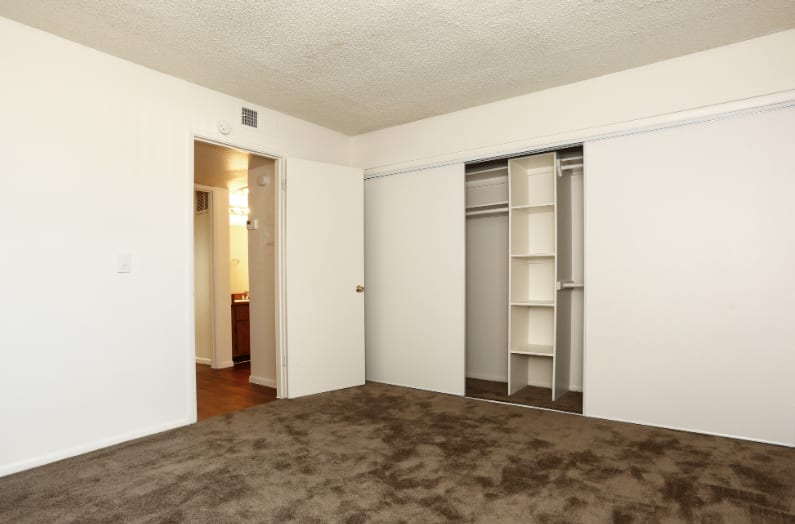 Unfurnished bedroom — representative home at The Summit Apartments.