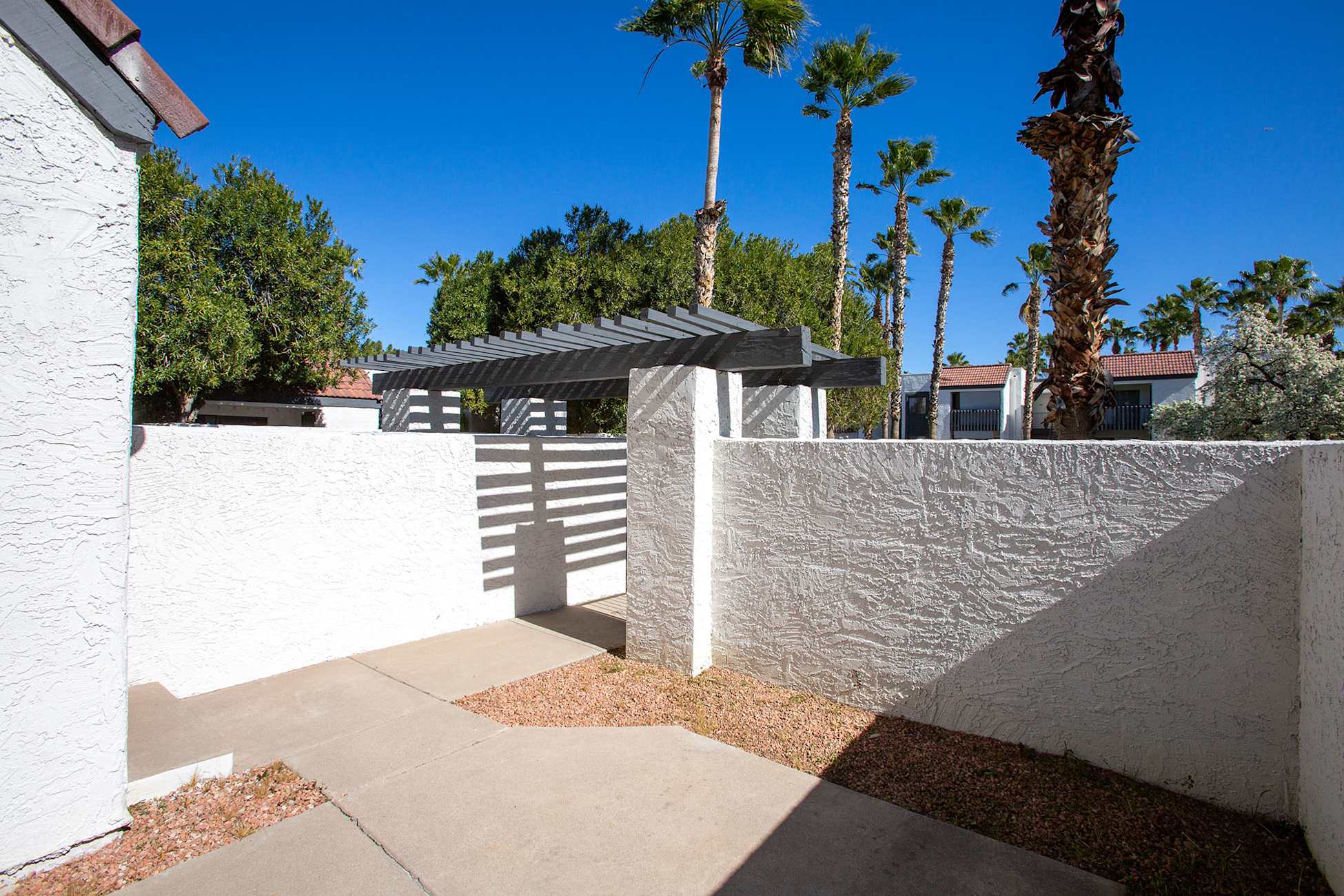 Balcony or patio at Townhomes on the Park Apartment Homes.