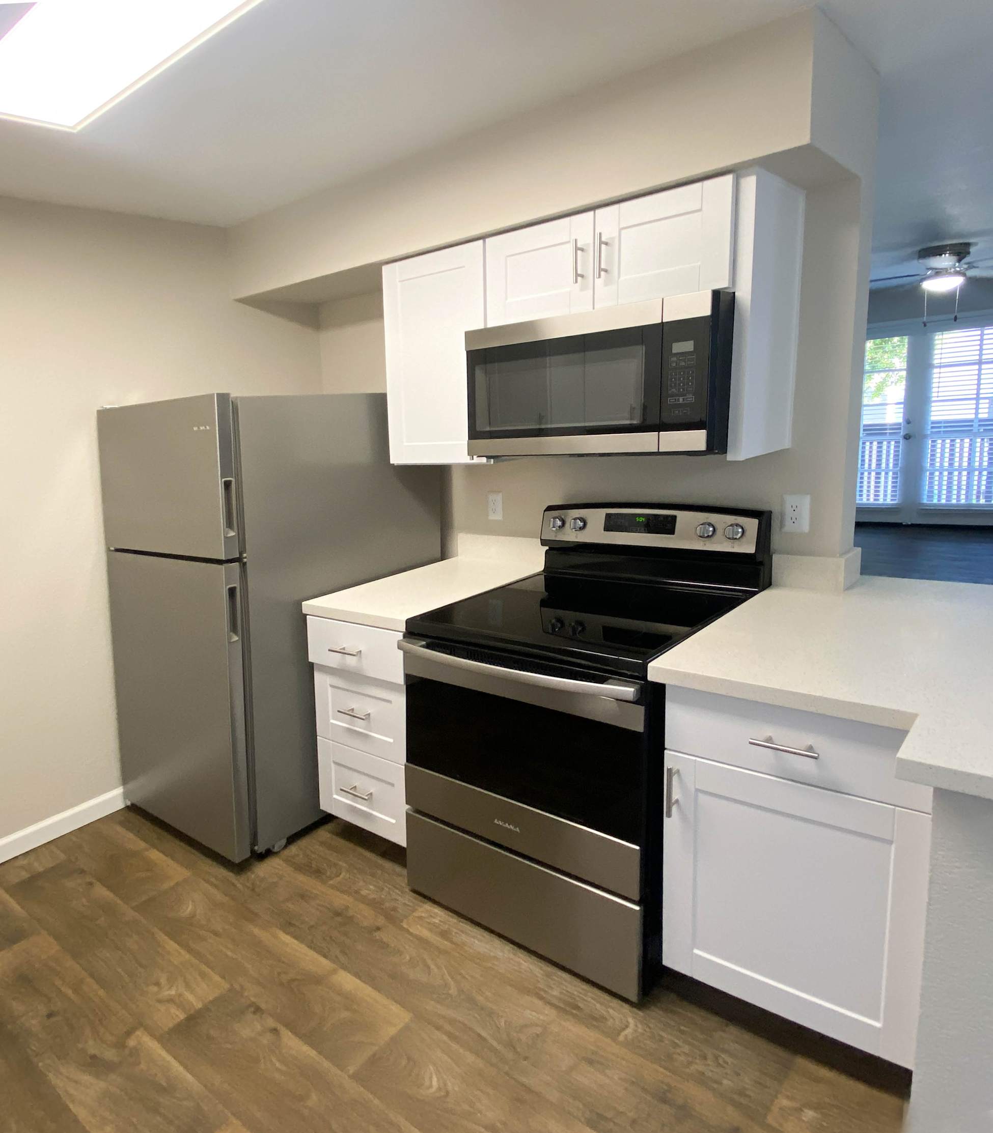 Apartment kitchen — representative home at Stonebridge.