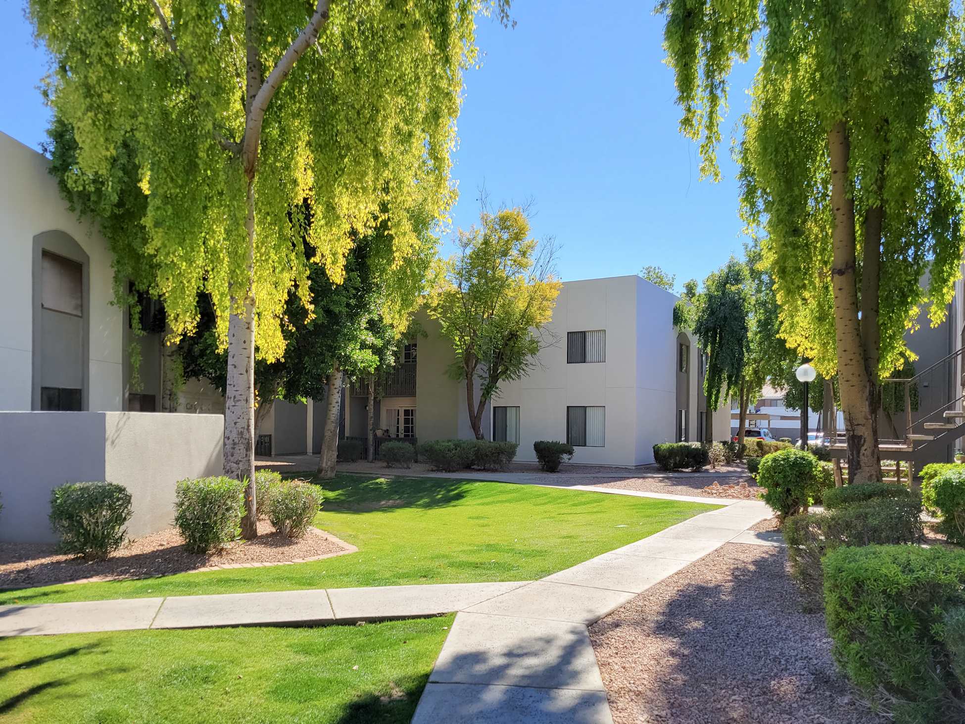 Shared outdoor space at Stonebridge.