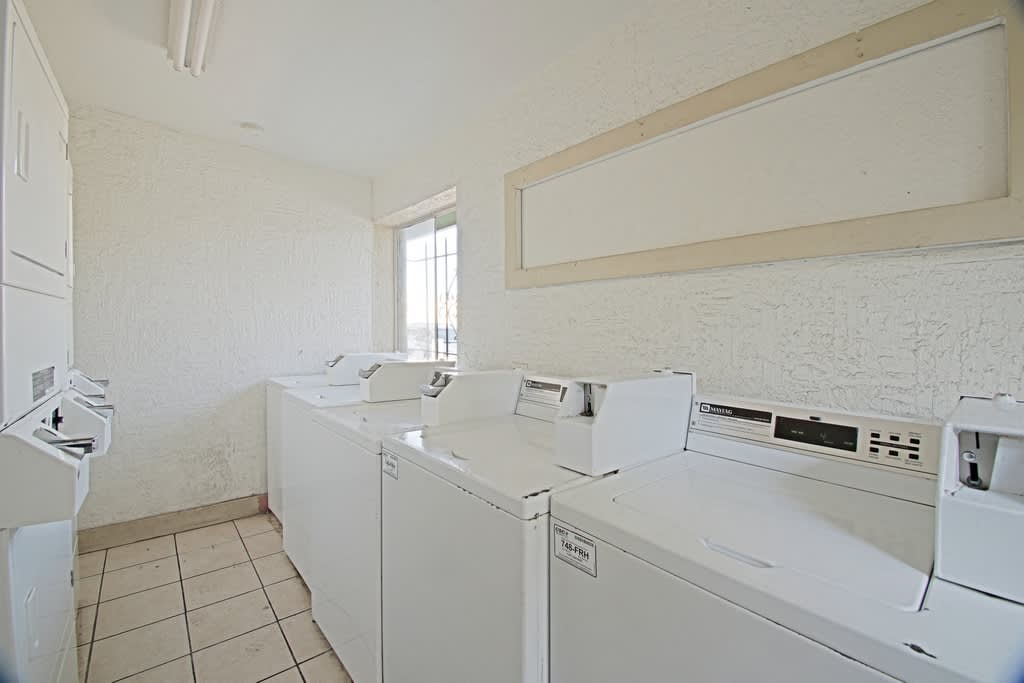 Shared laundry room at Paradise Arbor.