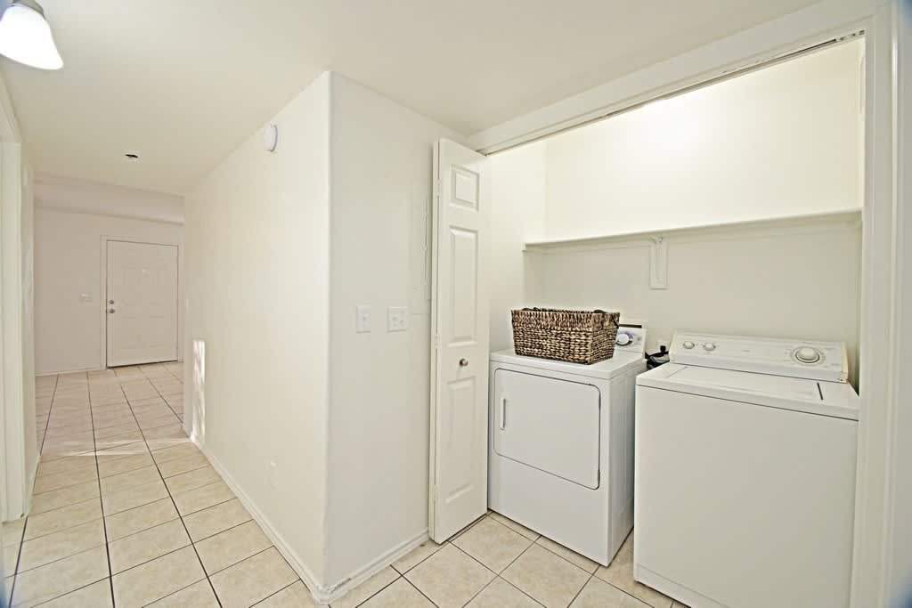 In-home laundry area — representative home at Palo Brea.