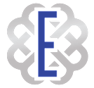 A graphic with a large letter E in the center.