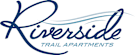 The image is a logo for Riverside Trail Apartments.