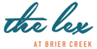 the logo for the at birch creek at breer creek on a black background