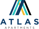 A logo for Atlas Apartments is displayed.