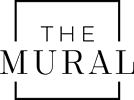 A green square with the words "The Mural" written in black.