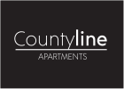 a sign that reads countyline apartments