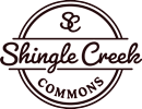 The image is a logo for Shingle Creek Commons.
