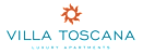 a logo for villa toscana luxury apartments
