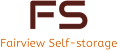 A logo with the letters "FS" and the words "Fairview Self-storage" below it.