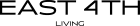 a green logo with the words eating living living with a green background