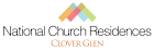 The image is a logo for National Church Residences in Clover Glen.