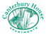 A logo for Canterbury House Apartments.
