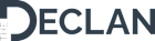 The Declan logo on a green background.